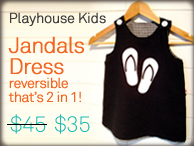 playhouse kids jandals dress, iconic kiwi kids clothing
